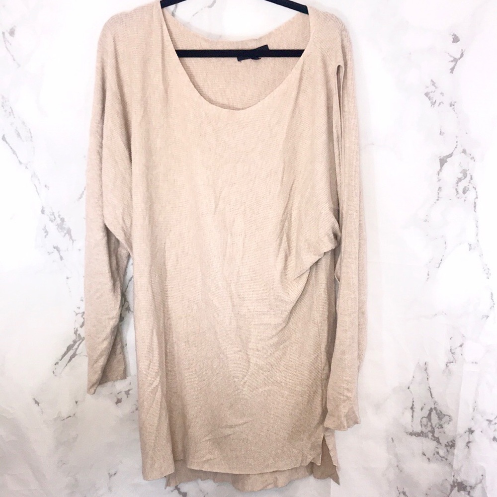 Sanctuary tan open shoulder shirt dress F12